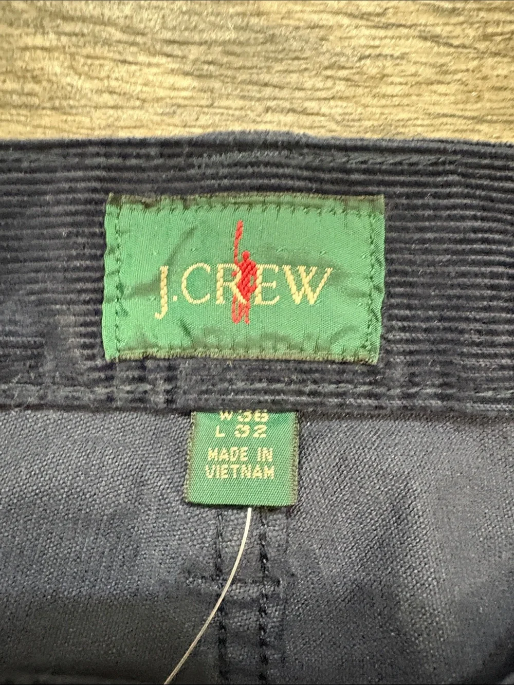 J. Crew Men's Navy Corduroy Pants Size 36 x 32